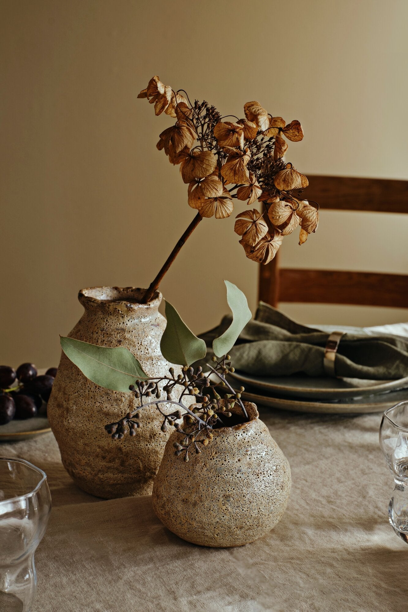 Alma Vase, H10 cm - Sand